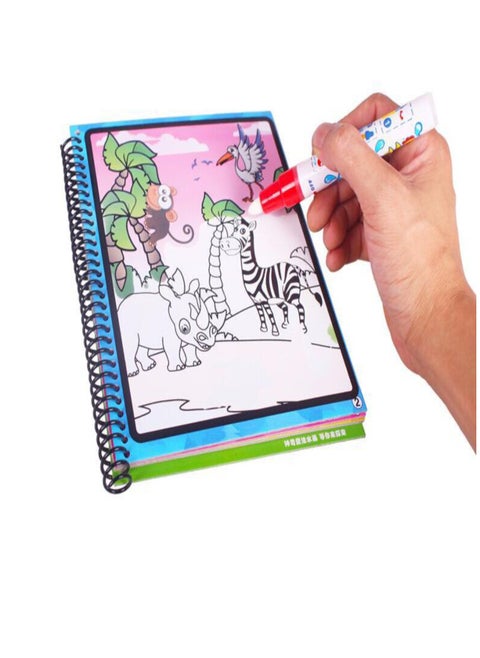 Magic Water Coloring Book with Magic Pen 1 Piece