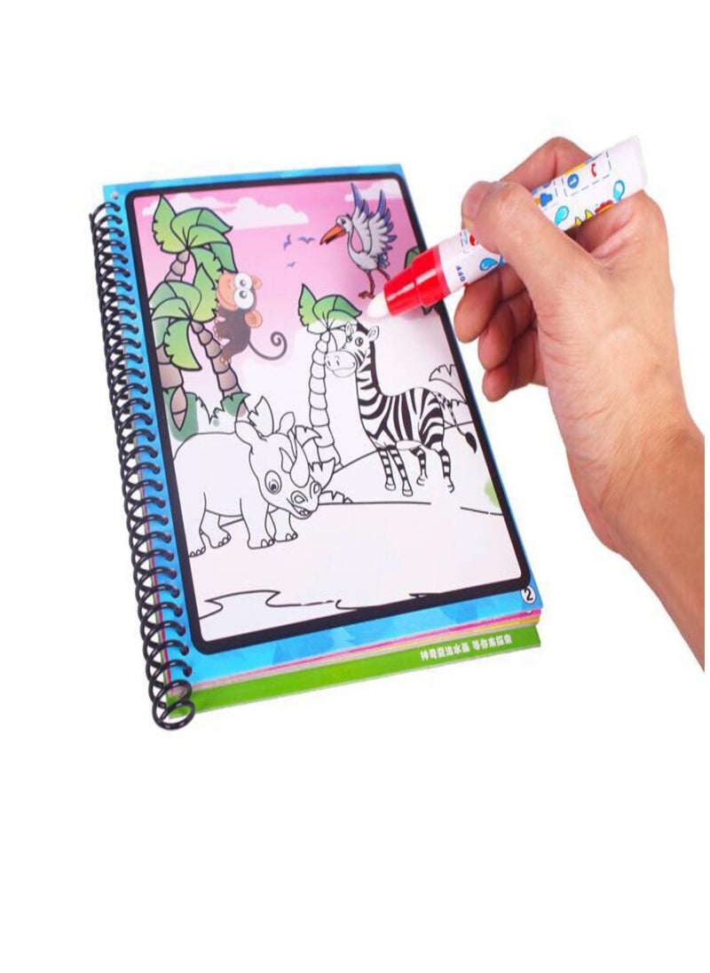null - Magic Water Coloring Book with Magic Pen 1 Piece - Image 1