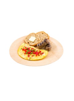 Restaurantware Restaurantware-10.8 Inch Bamboo Leaf Plates, 100 Disposable Bamboo Plates - Sustainable, heavy-duty, Bamboo Round Dinner Plates, For Parties, Wedding Banquets Or Catered Events  - Image 2