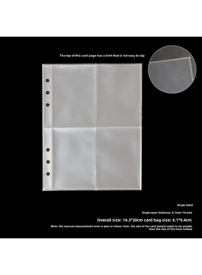Unity A5 Loose-leaf Book Transparent Pp Inner Page Bag 6 Holes Replaceable Core Photo Storage Bag Portable Bill Material Finishing - Image 1
