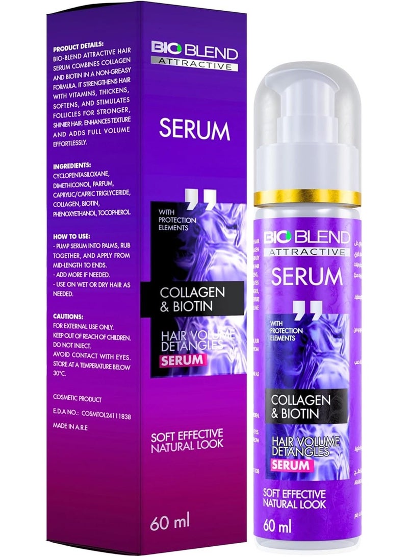 بايو بلايند سيروم شعر بيو بلايند يجمع بين الكولاجين والبيوتين في تركيبة غير دهنية - Image 1