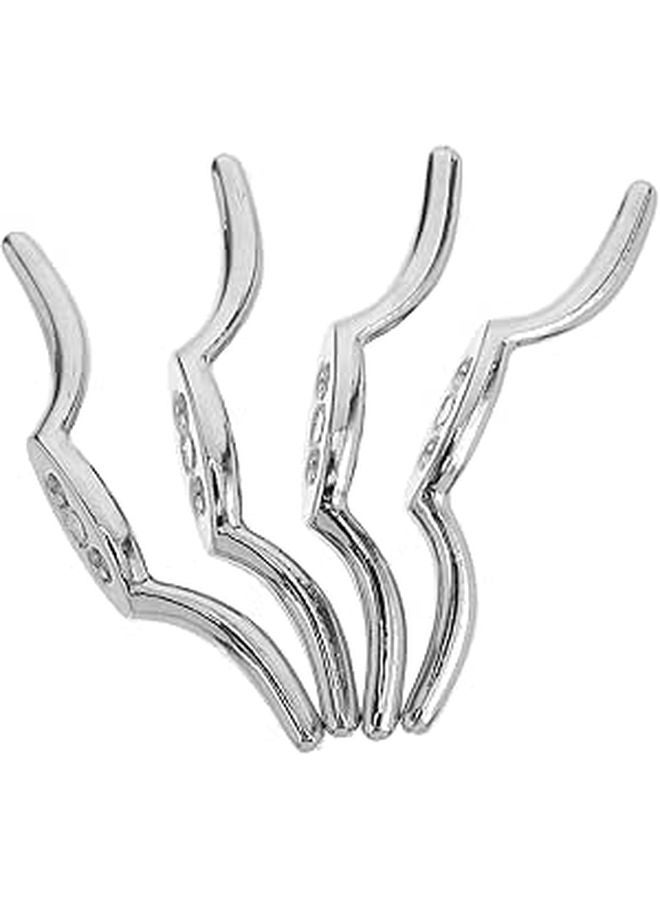 Heavy Duty Zinc Alloy Blind Cord Cleat Hooks 4Pcs for Windows Curtains Rope Management - Image 1