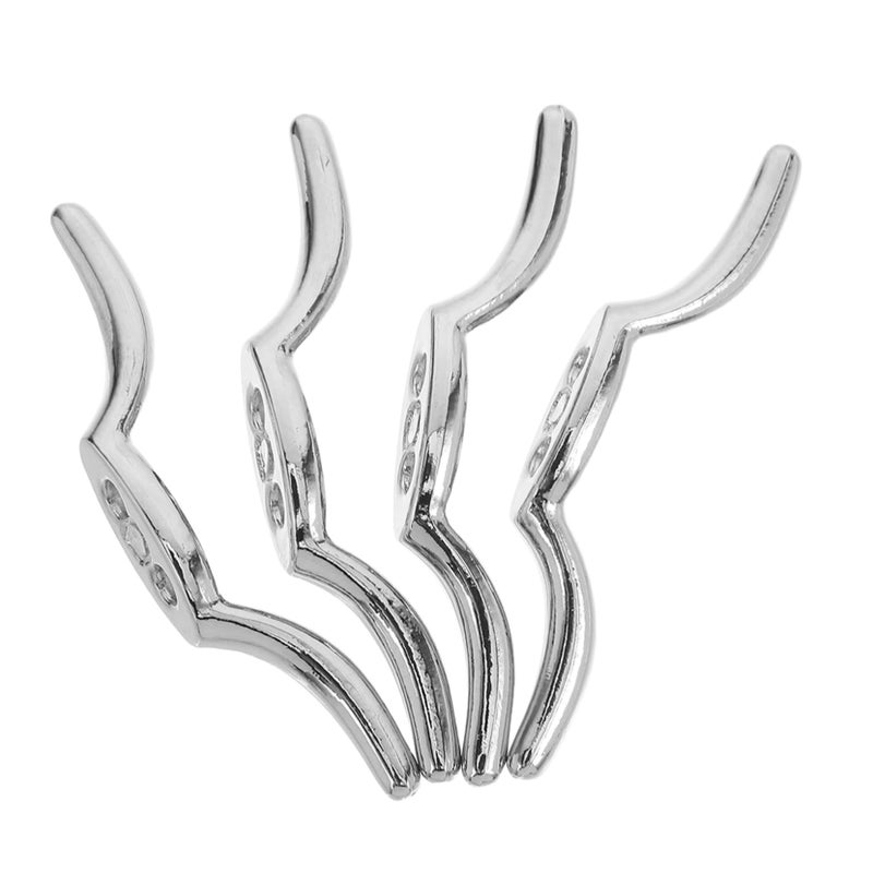 Heavy Duty Zinc Alloy Blind Cord Cleat Hooks 4Pcs for Windows Curtains Rope Management - Image 2