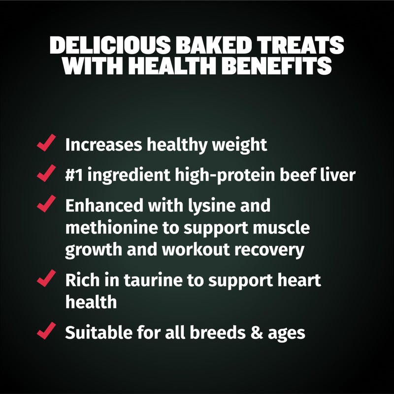 Bully Max Premium High Protein Dog Treats for Puppy & Adult Dogs - Training Dog Food Treats with 32% Protein, Real Meat, Veggies & BCAAs for Small, Medium & Large Breeds, Beef Flavor, 400g Bag - Image 4