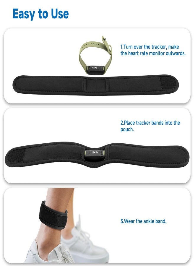 Xxerciz سوار الكاحل Xxerciz متوافق مع أجهزة تتبع اللياقة البدنية Fitbit Inspire 3 و Fitbit Charge 6، حزام كاحل ناعم قابل للتعديل مزود بعداد خطوات للرجال والنساء (مقاس متوسط) - Image 4