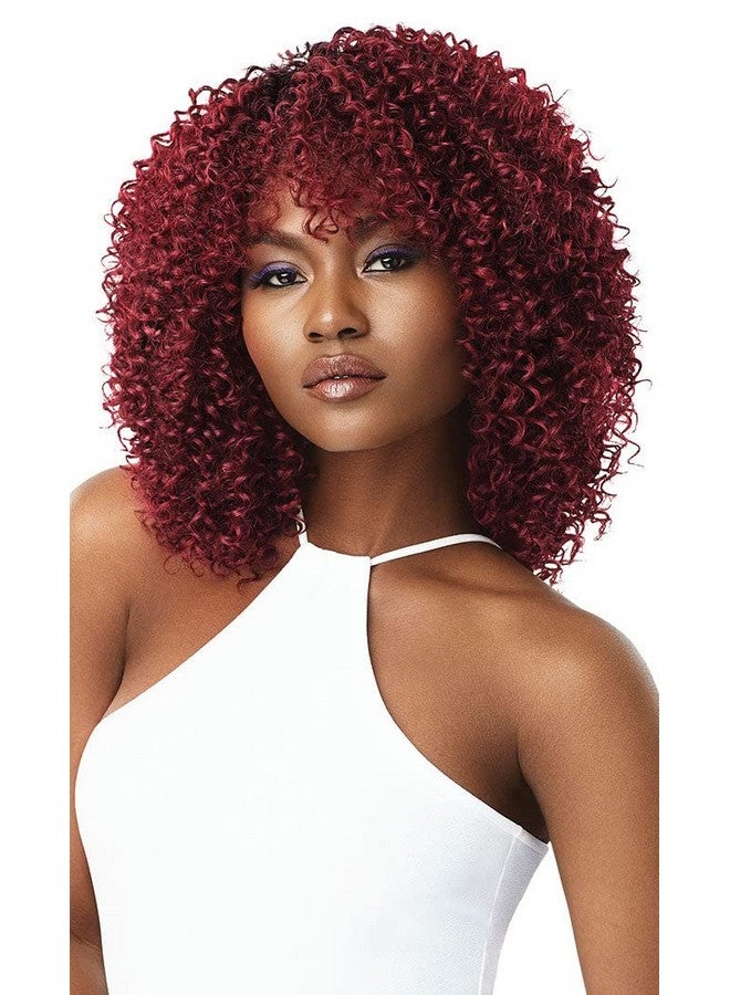 Outre Human Hair Blend Purple Pack 3Pcs Jerry Curl Long (Dr2730) - Image 1