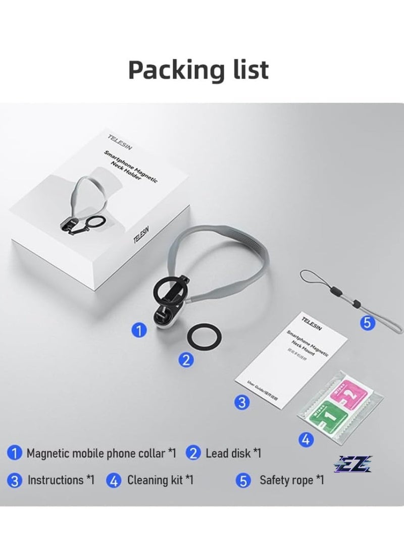 ELTRAZONE MNM-001 Neck Phone Holder with Quick Release, Multi-Angle Adjustable - Compatible with Android Smartphones (15141312)  - Image 2