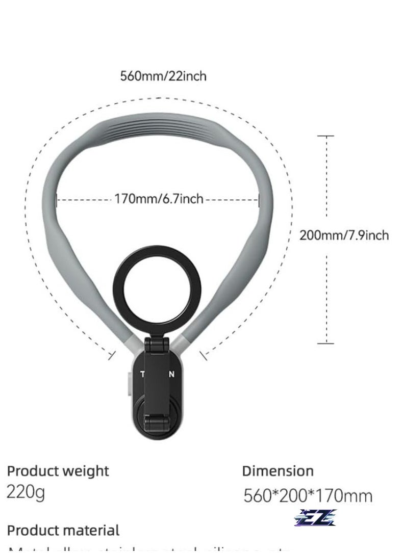 ELTRAZONE MNM-001 Neck Phone Holder with Quick Release, Multi-Angle Adjustable - Compatible with Android Smartphones (15141312)  - Image 5