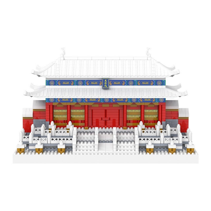 Zhiduo Spelling Compatible with Lego Building Blocks Snow Scene Taihe Hall Micro Particle Puzzle Stitching Toys Fashion Gift Table (Z61062 Small Snow Taihe Hall)