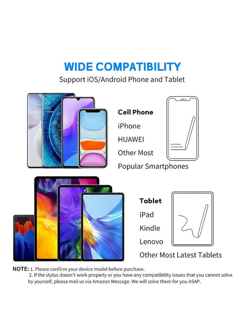 Stylus Pen for iPad with Tilt Sensitive and Fast Charge,iPad Pencil Compatible with 2018-2022 Apple iPad Pro 11/12.9 Inch,iPad 10/9/8/7/6 Gen,iPad Mini 5/6 Gen,iPad Air3/4/5 Gen - Image 3