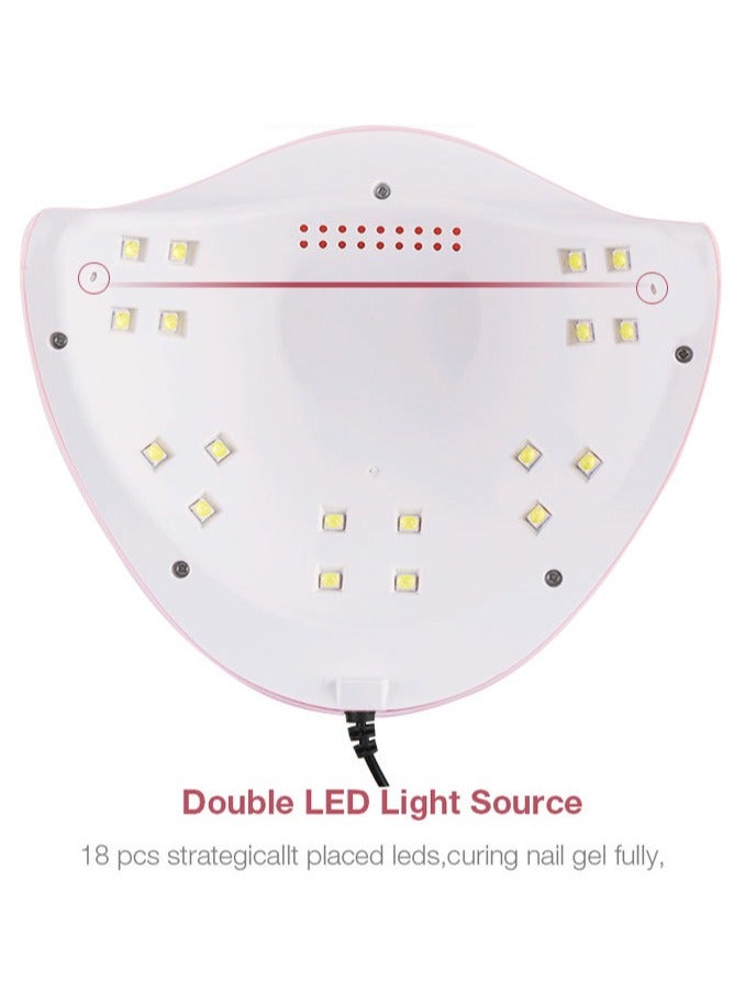 ORiTi مجفف أظافر LED بالأشعة فوق البنفسجية باللون الوردي  - Image 5