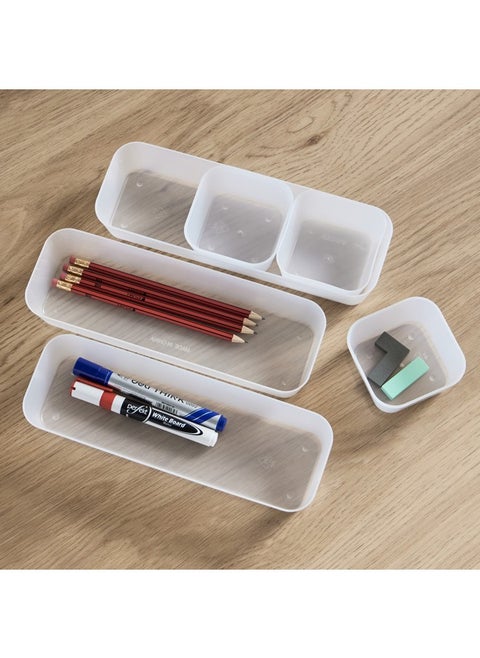 Lousi 6-Piece Drawer Organiser Set 26 x 4.5 x 8.5 cm