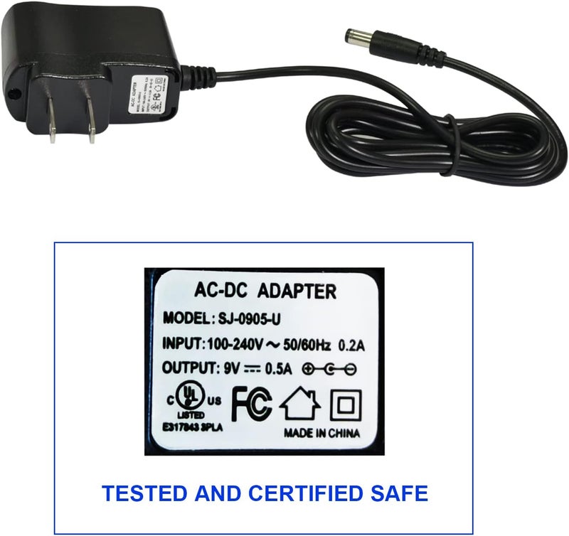 Rowin DC 9V 500mA Power Supply for Guitar Effect Pedals Power Adapter with No Current Noise Negative Center - Image 5