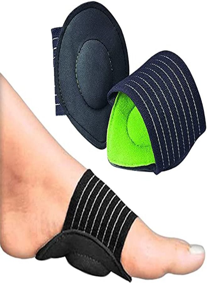 SYOSI Foot Arch Support,  2 Pairs Cushioned Compression Foot Supporter Elastic Padded Fasciitis Arch Support Sleeves for Fallen Arches, Heel Spurs, Flat and Achy Feet Problems for Foot Care - Image 1