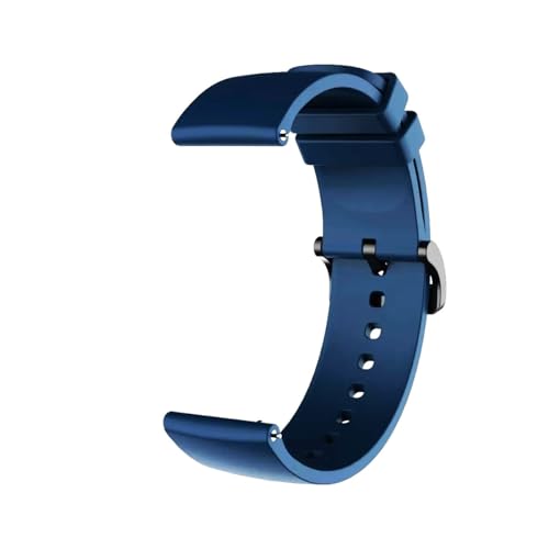 Gladiadora® 22mm Watch Strap Compatible with Samsung Watch,S Pro,Realme,Pro 4 Max,Ultra,Ultra 2,One Plus Boat Flash, Noise Colorfit Pulse Grand, Noise Colorfit Soft Silicone_22mm Navy,Blue - Image 2