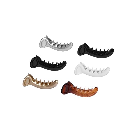 Generic HSTYLE STORE Banana Hair ClipsClaw Clips Tight Grip Pack of 12 MultiColour - Image 1
