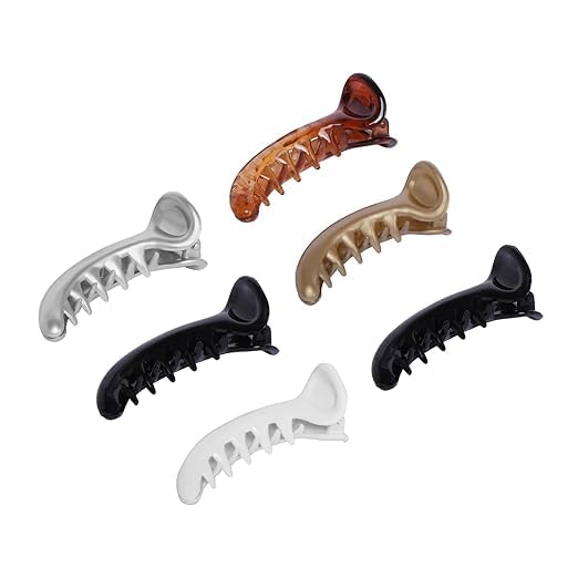 Generic HSTYLE STORE Banana Hair ClipsClaw Clips Tight Grip Pack of 12 MultiColour - Image 2