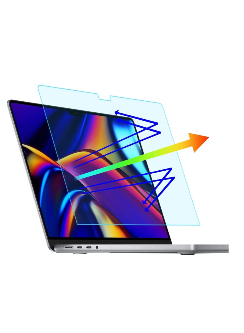 واقي شاشة مضاد للضوء الأزرق لجهاز MacBook Air مقاس 13 بوصة (2018 2019 2020 M1) وMacBook Pro مقاس 13 بوصة (M2 M1 2016-2022) مقاس 13.3 بوصة من Laotop 16:10 واقي للعين مضاد للتوهج - Image 2