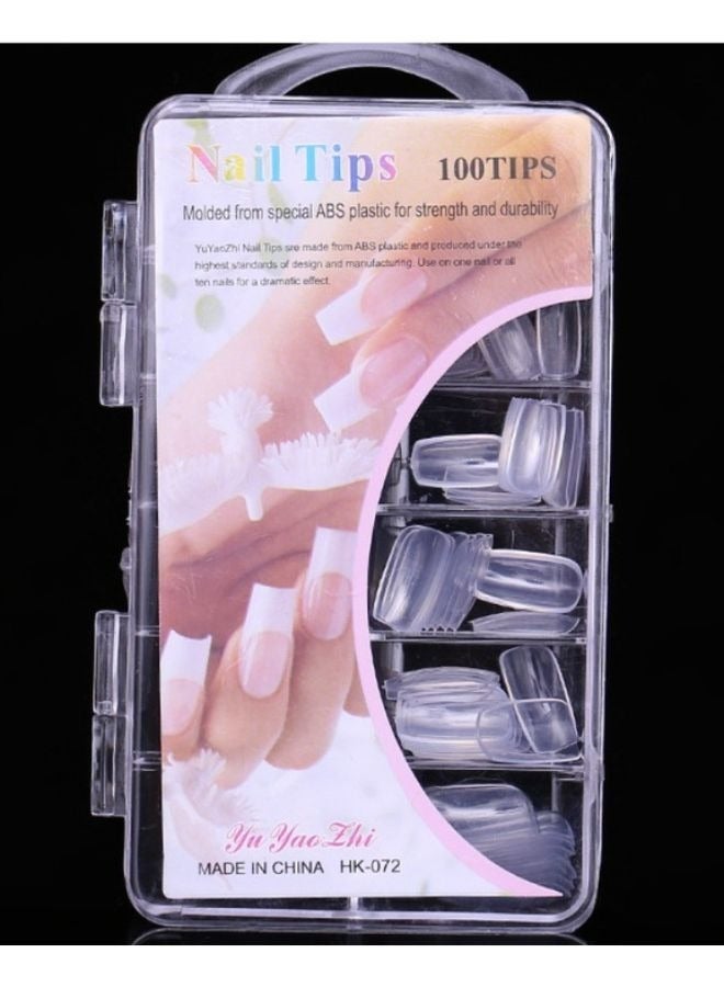 100 قطعة أظافر صناعية بدون صمغ - Image 2