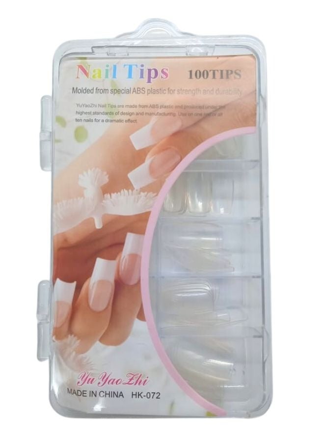 100 قطعة أظافر صناعية بدون صمغ - Image 1