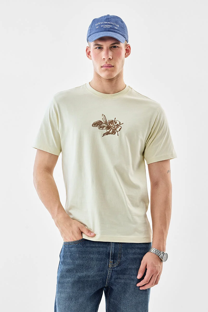 SNITCH 100% Cotton Embroidered Luxe T-Shirt