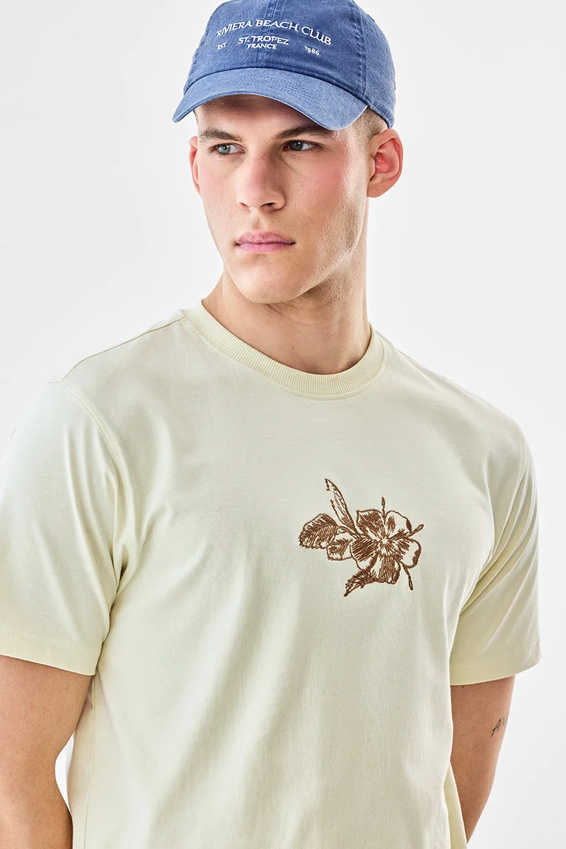 سنيتش تيشيرت فاخر مطرز بقطن %