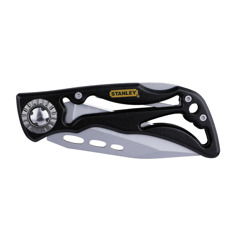 Stanley STANLEY 010253 Skeleton Pocket Knife for Home Professional Use Ideal for Cutting Into Multiple Surfaces YELLOW BLACK  - Image 1
