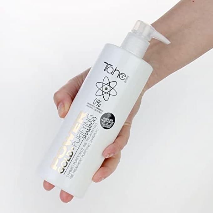 Tahe POWER GOLD CLEANSING PRE-TREATMENT SHAMPOO 400ML - Image 3