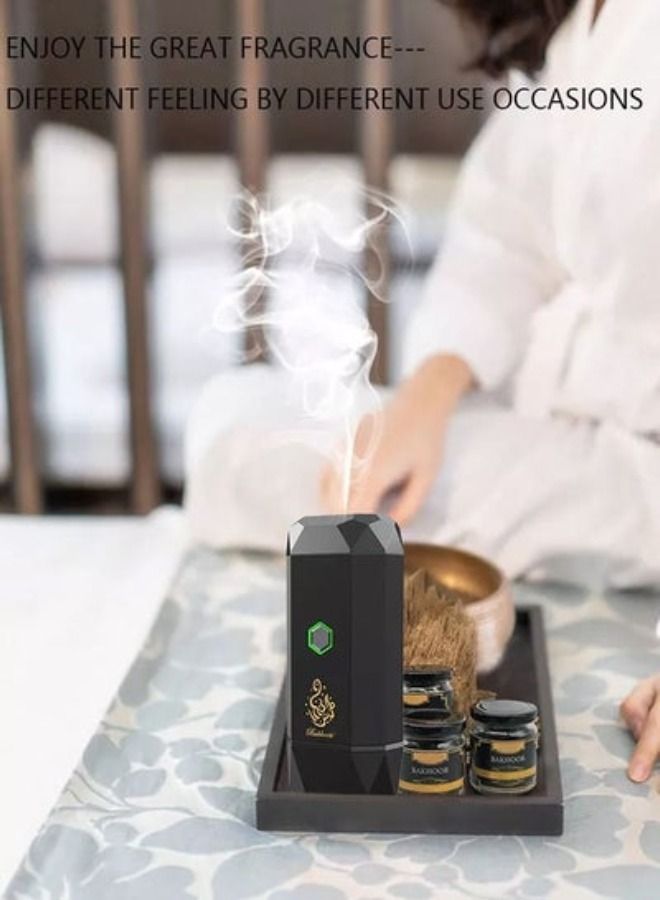 Bakhoor B15 Smart Rechargeable Electric Diffuser Incense Burner 15*6.2cm - Image 2