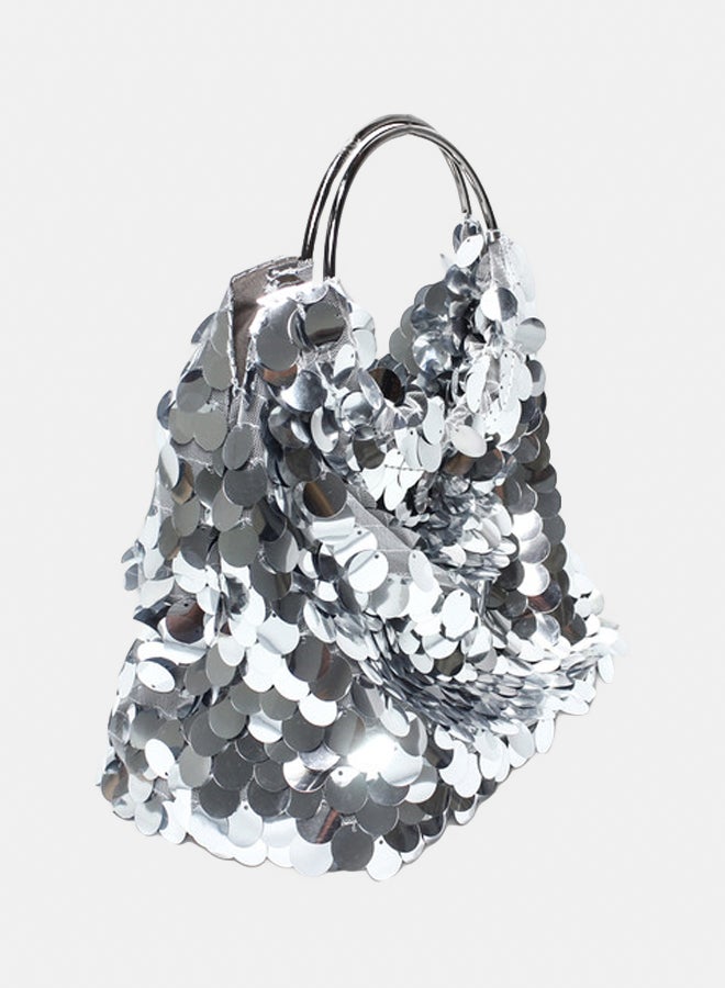 Glitter Women Shiny Bag - Silver - Image 2