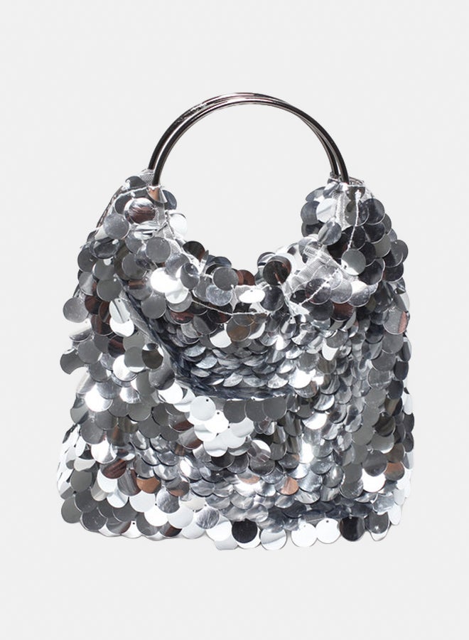 Glitter Women Shiny Bag - Silver - Image 1