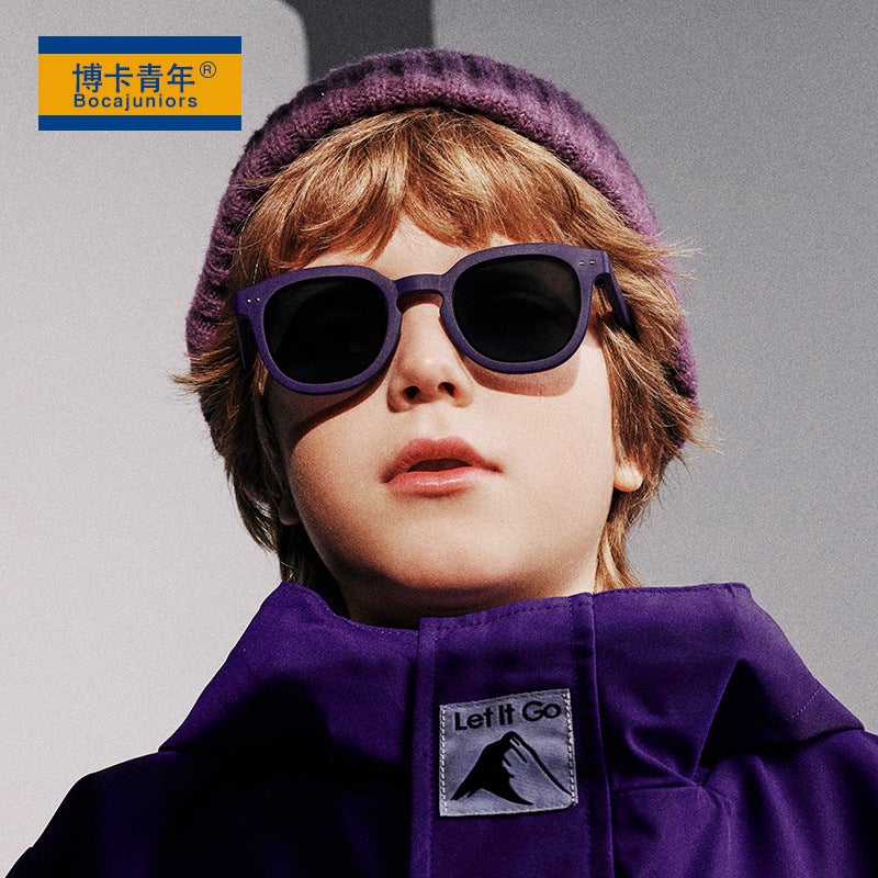 New Fashion Children'S Sunglasses Boys And Girls Tide Polarized Baby Sunglasses Anti Ultraviolet Sunshade Glasses S8445 - Image 3