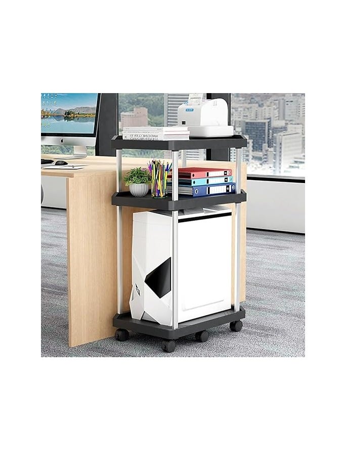 Royal Polar - Computer Tower Stand Printer Table Multi-Purpose Computer Tower Taqble Printer Stand Under Desk 3 Tie - Image 1