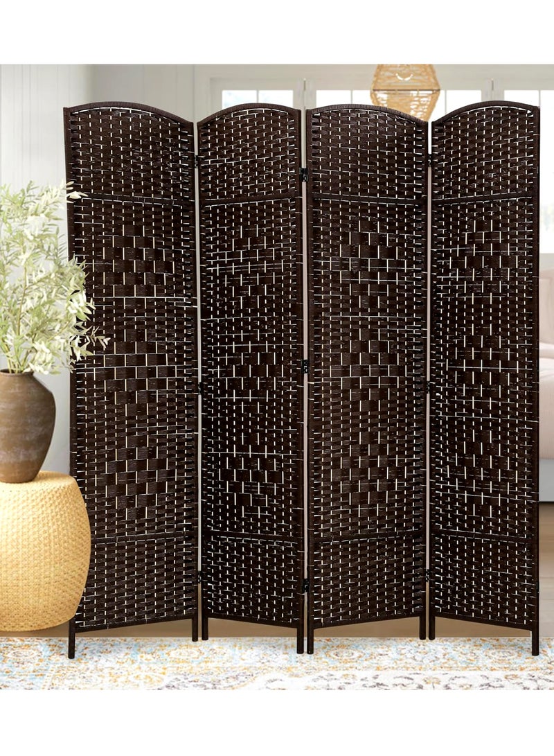 ALSAHAH Set of 2 Pieces Room Divider 4 Panel Room Partition, Foldable Freestanding 200*180 CM - Image 3