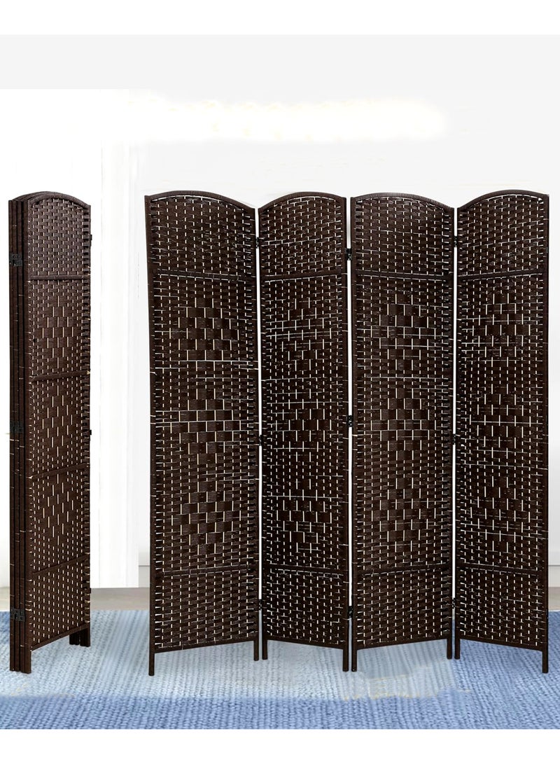ALSAHAH Set of 2 Pieces Room Divider 4 Panel Room Partition, Foldable Freestanding 200*180 CM - Image 4