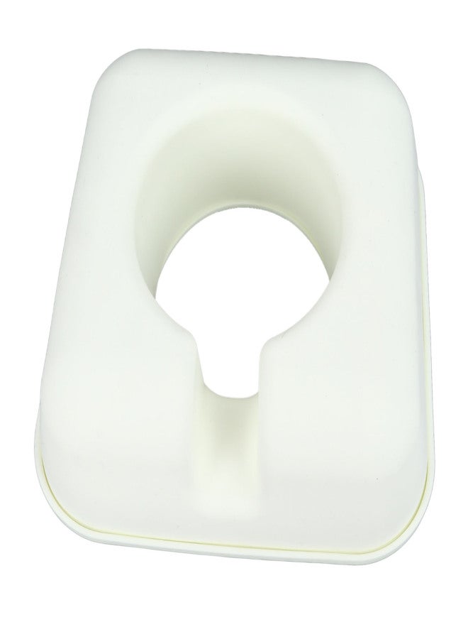 Tumbler Snack Bowl with Lid Beige Rectangle Ring 3 Compartments Reusable Silicone Food Container for 40Oz Cup - Image 3