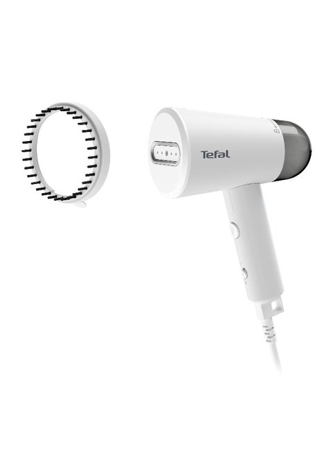 TEFAL Origin Travel Handheld Steamer | Travel-Friendly Foldable Format | Ultra-Compact Design | 1200W | Reliable Steam Performance | 25-Second Heat-Up Time | Refreshing Steam Power | Nube Grey, White | 2 Years Warranty | DT1020G0 70 ml 1200 W DT1020G0 White