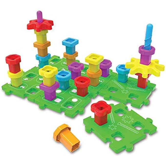 TECHNO KIDS STACK A PEG SUPER SET (407011), MULTI-COLOUR - Image 1
