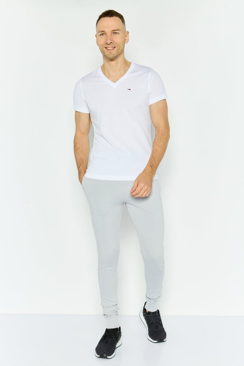 Original Paperbacks Men Regular Fit Embroidered Logo Jogger Pants, Grey  - Image 2