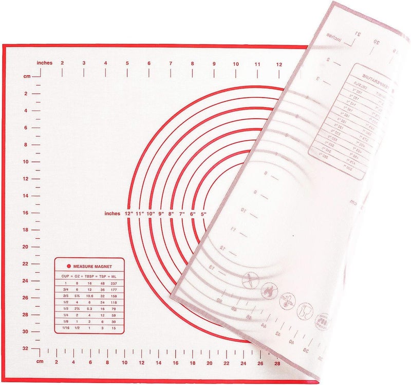 Wosta NonSlip Silicone Baking Pastry Mat Extra Large with Measurements 40by 60 Cm for Silicone BakingCounter Mat Dough Rolling MatOven LinerFondantPie Crust Mat by Folksy Super Kitchen - Image 5
