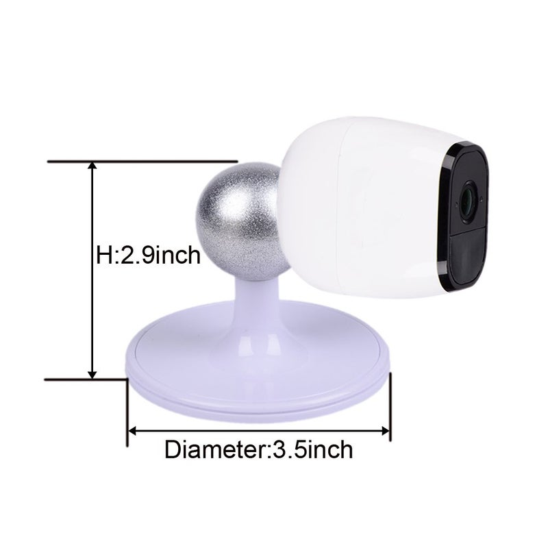 Haoyou Table Ceiling Mounts Compatible with Magnetic Arlo/Arlo Pro/Arlo Pro 2 Camera and SimpliSafe Outdoor Security Camera (2 Pack White) - Image 5