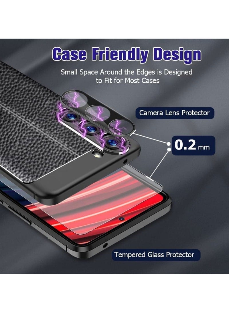 Raxoom [5-in-1]For Samsung Galaxy S23 plus Case,2 Packs Camera Lens Protector + 2 Packs HD Tempered Glass Screen Protector,All-Round Protection, Shockproof, Anti-Scratches Kit (S23+) - Image 3