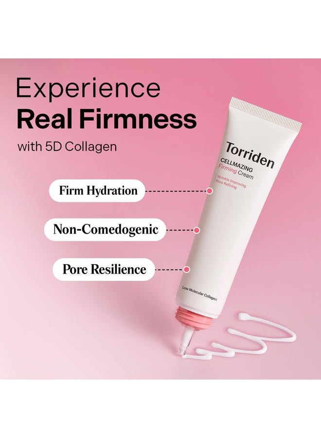 Torriden CELLMAZING Collagen Firming Cream 60ml (2.02 fl.oz.) | Improving Saggy Pore and Wrinkle | 5D Collagen Complex, Amino Acid Complex, Peptide | Korean Skincare - Image 2