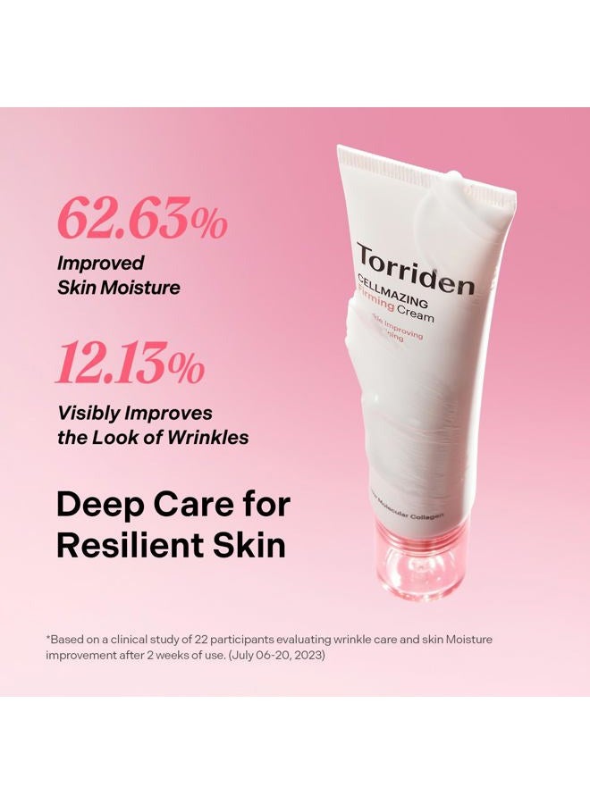 Torriden CELLMAZING Collagen Firming Cream 60ml (2.02 fl.oz.) | Improving Saggy Pore and Wrinkle | 5D Collagen Complex, Amino Acid Complex, Peptide | Korean Skincare - Image 5