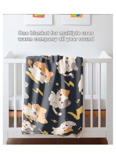 General Baby and children's cartoon flannel thin blanket (warm and comfortable, suitable for sleep, game use) 70cm*100cm - 31  - Image 1
