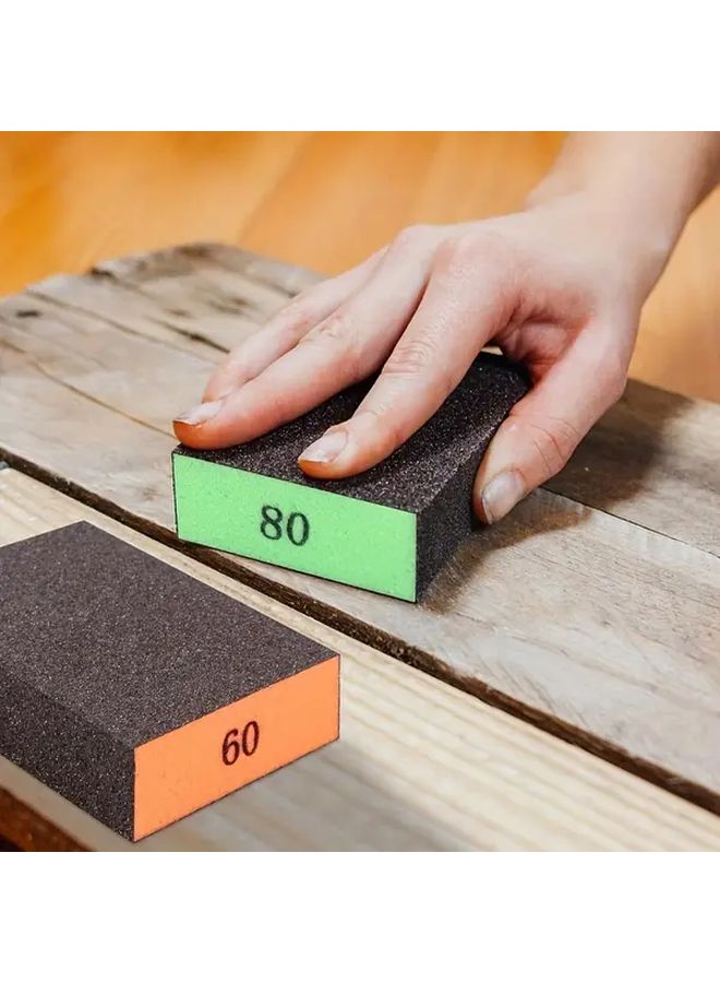 120 Grit Washable Reusable Sanding Sponge Block For Wood Metal Drywall - Image 4