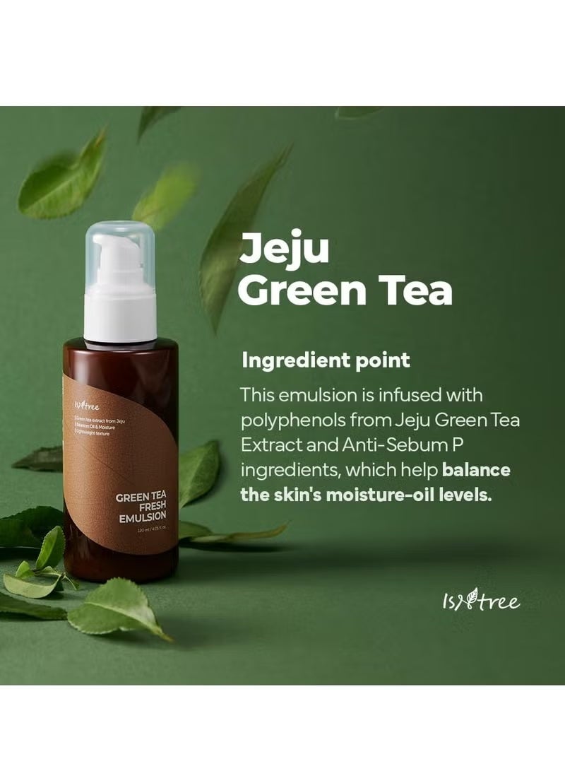 ISNTREE GREEN TEA FRESH EMULSION_120ml - Image 3