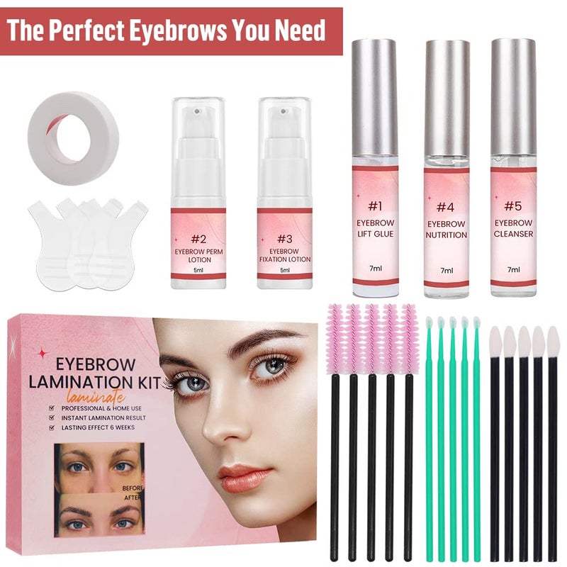 Eyebrow Kit, Eyebrow Lamination Kit DIY Kit for well-drawn eyebrows, raised eyelashes, curved for thicker eyebrows, suitable for beginners - Image 3