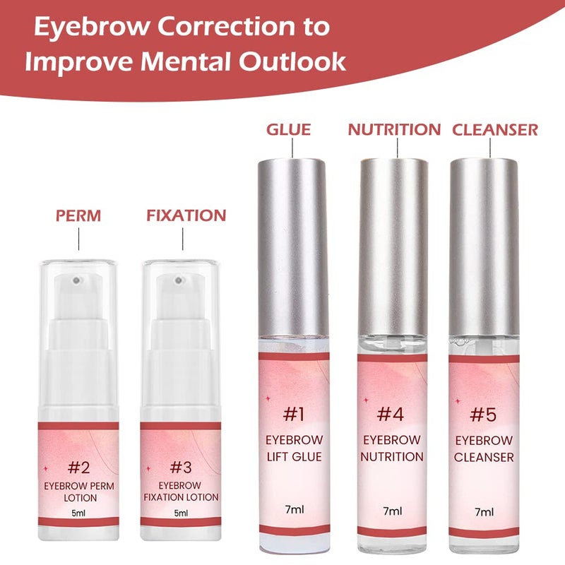 Eyebrow Kit, Eyebrow Lamination Kit DIY Kit for well-drawn eyebrows, raised eyelashes, curved for thicker eyebrows, suitable for beginners - Image 2