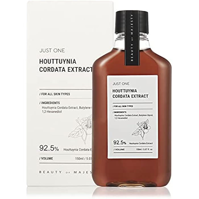 BOM COSMETICS Just One Houttuynia Cordata Extract 5.07 Fl. Oz, Facial Toner with 100% Herbal Extract, Hydrating & Soothing Toner for Face & Scalp, Vegan, Korean Skincare - Image 1